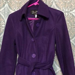 Purple pea coat